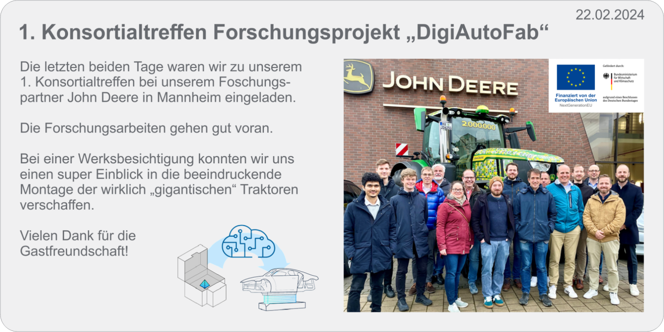 1. Konsortialtreffen DigiAutoFab
