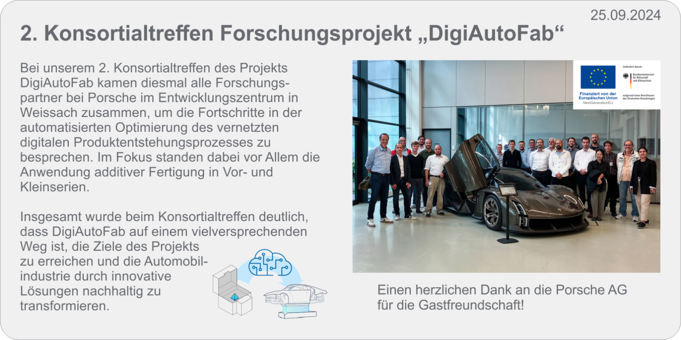 2. Konsortialtreffen DigiAutoFab