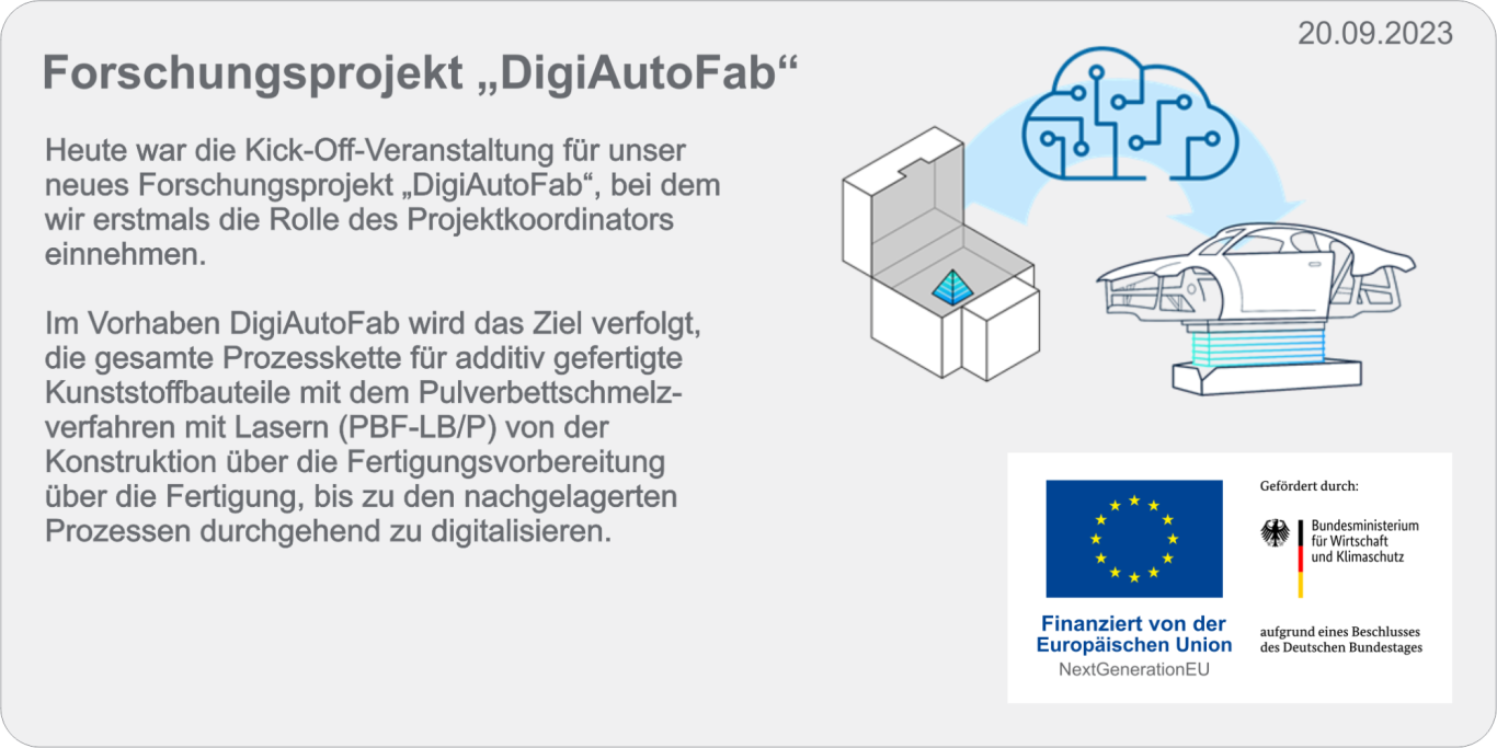 Kick-Off Forschungsprojekt DigiAutoFab